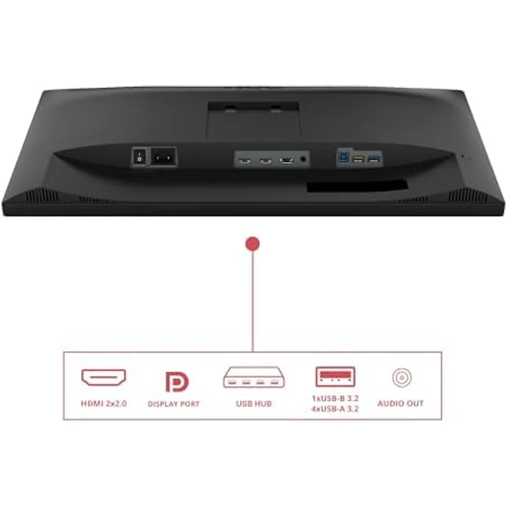 AOC 27E4CV 27 Zoll Full HD Monitor, höhenverstellbar, 120 Hz, USB-C (90 W Power Delivery), integrierte Lautsprecher, schwarz – Bild 3