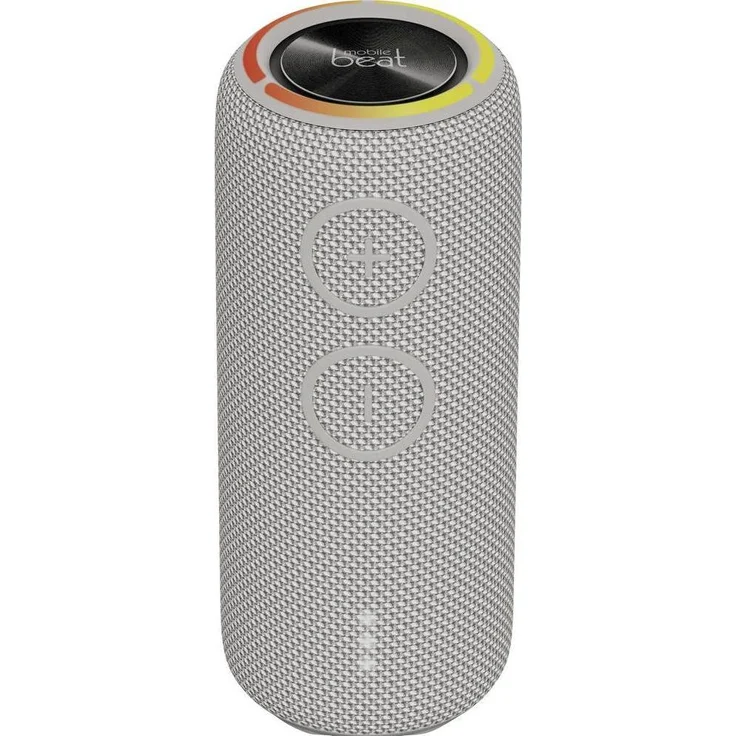 Mobile Beat PBS 3600, Bluetooth Lautsprecher hellgrau mit 7 h Akkulaufzeit, 20 Watt Nennleistung