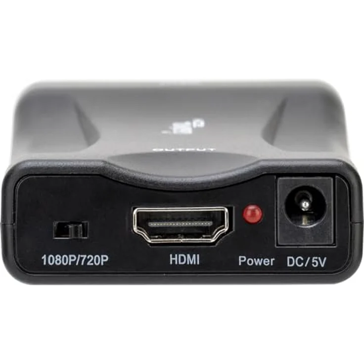 Casativo Scart-zu-HDMI-Konverter/Adapter, 720p/1080p hochauflösende Signalumwandlung, Plug & Play, ideal für ältere Geräte an moderne TVs anschließen – Bild 2