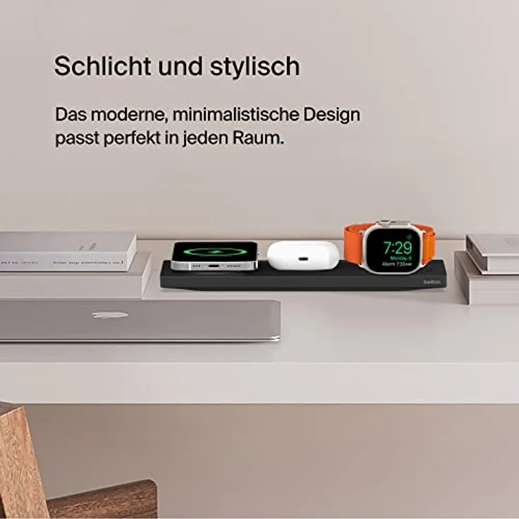 Belkin Boost Charge Pro drahtloses 3-in-1 Ladepad für MagSafe iPhone 12-13 schwarz (#576360) – Bild 6