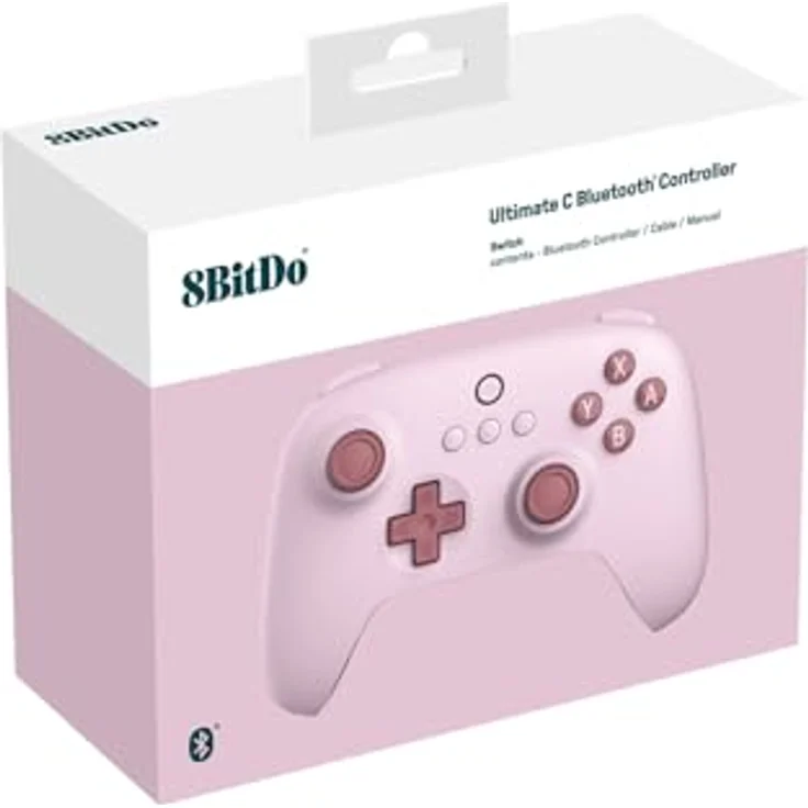 8Bitdo Ultimate C Bluetooth Controller for Switch with 6-axis Motion Control and Rumble Vibration (Pink) – Bild 5