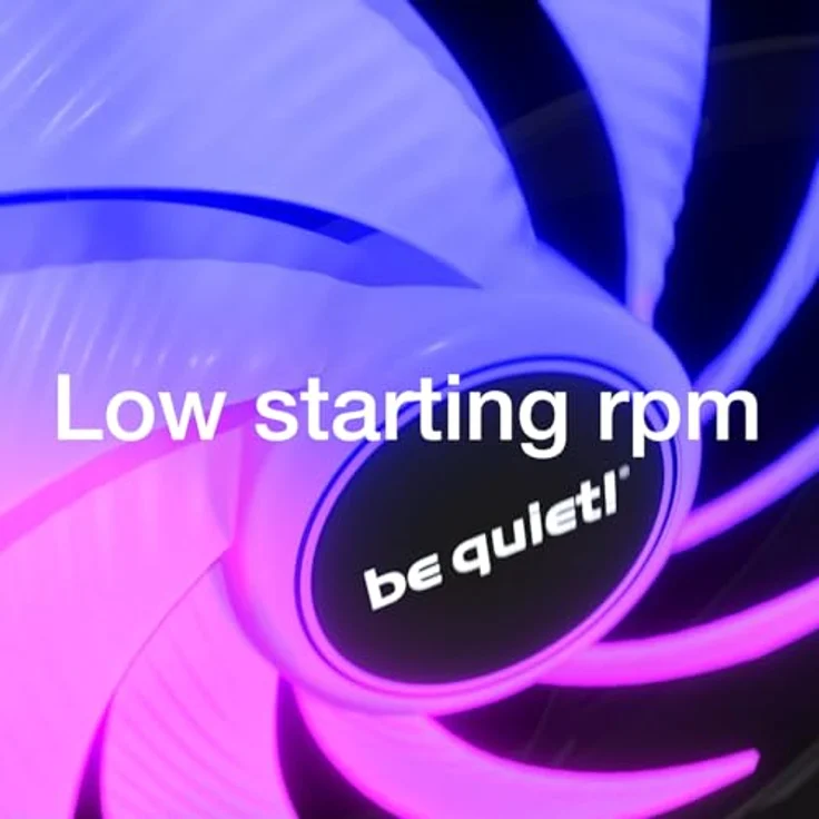 be quiet! Light Wings LX 140mm PWM high-speed Gehäuselüfter, ARGB-Beleuchtung mit mattem Design, hoher Luftdruck und ARGB-Kabel zur Reihenschaltung – Bild 3