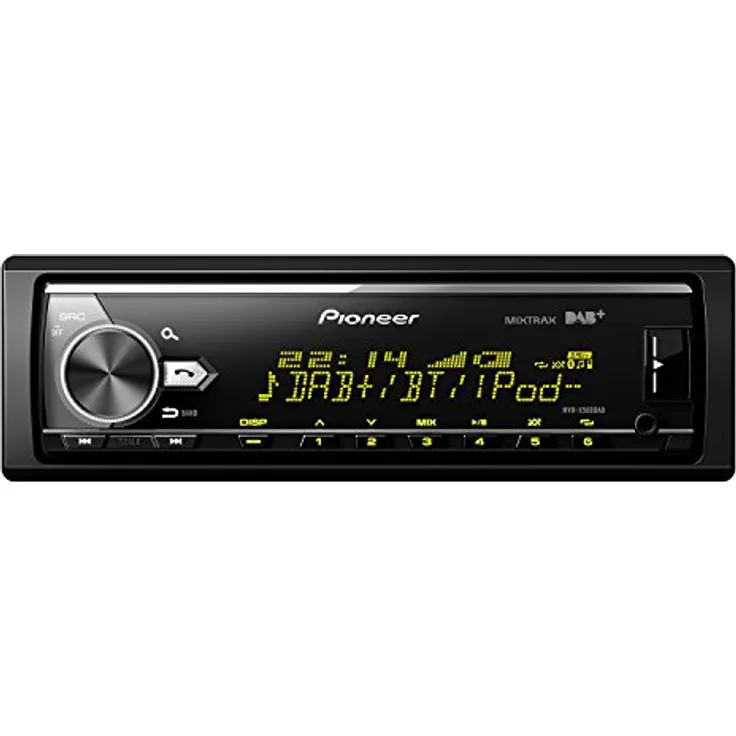 Pioneer MVH-X580DAB, 1DIN Autoradio mit DAB+ , RGB , deutsche Menüführung , Bluetooth , USB , AUX-Eingang , iPod/iPhone-Direktsteuerung , Freisprecheinrichtung , Smart Sync