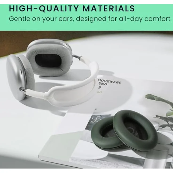 kwmobile Ohrpolster für Bose QuietComfort 45 / QC45 / SC, 2x Kunstleder Ersatzpolster für Over Ear Kopfhörer, hoher Komfort und einfacher Austausch – Bild 5