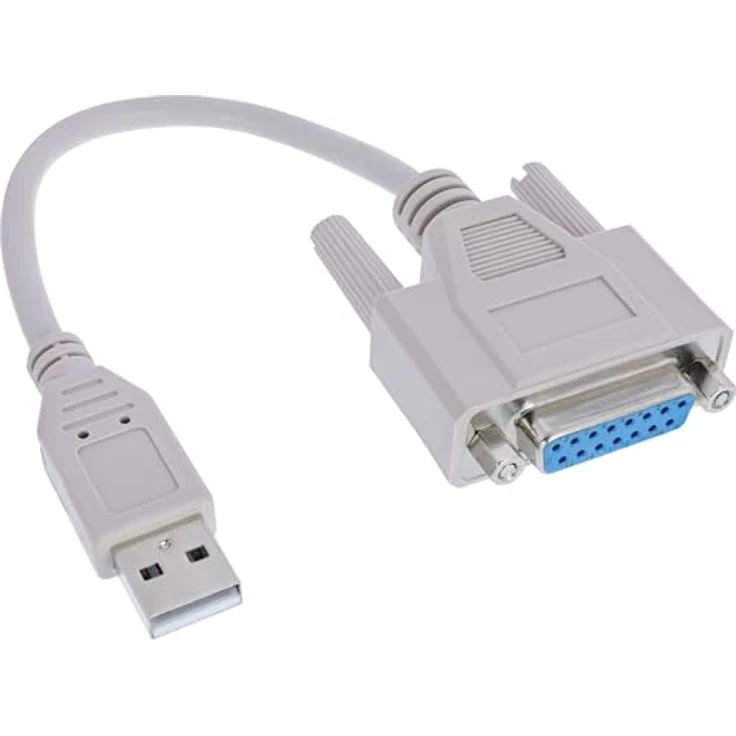 InLine 33101 USB Adapter Kabel, USB Stecker A auf 15pol Buchse – Bild 2