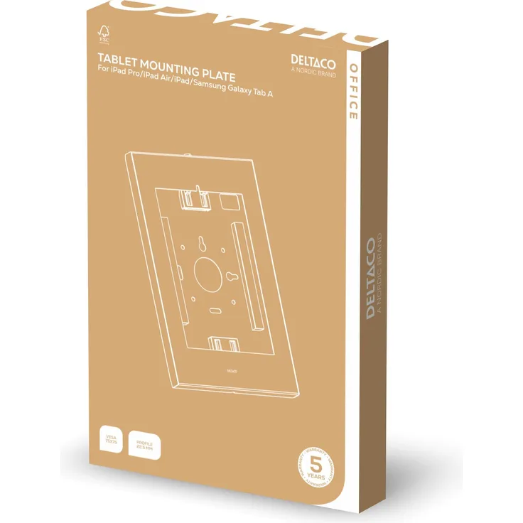 Deltaco ARM-0502 OFFICE, E-Book-Reader Halterung mit Diebstahlschutz, 11 Zoll