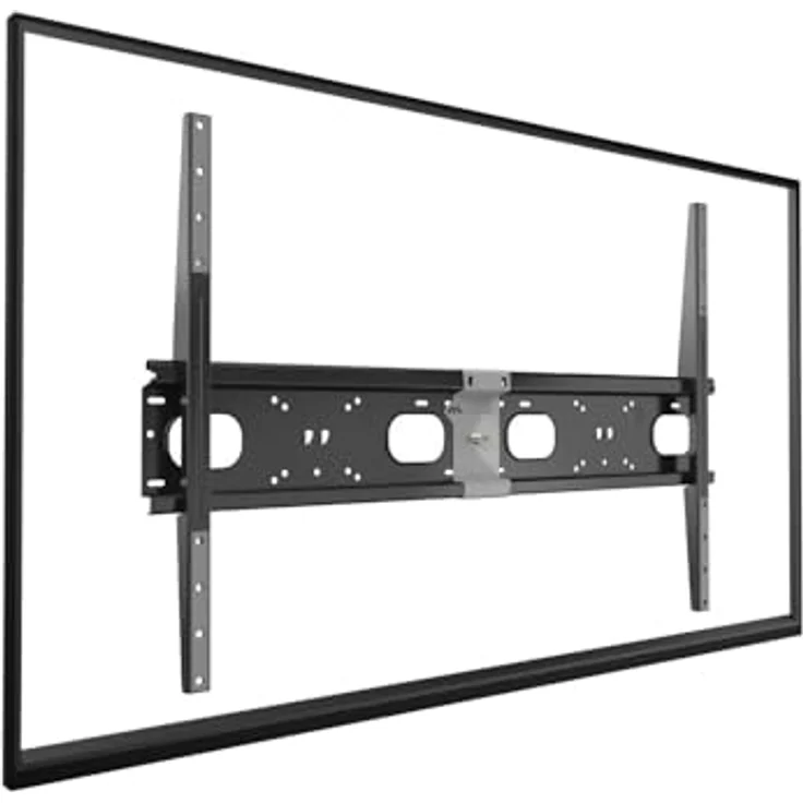 Meliconi Slimstyle Extra 900F, TV-Wandhalterung 65''-120'', VESA 300-400-500-600-900, Maximale Belastbarkeit 100kg, Auch für Gipskartonwände geeignet, Made in Italy – Bild 4