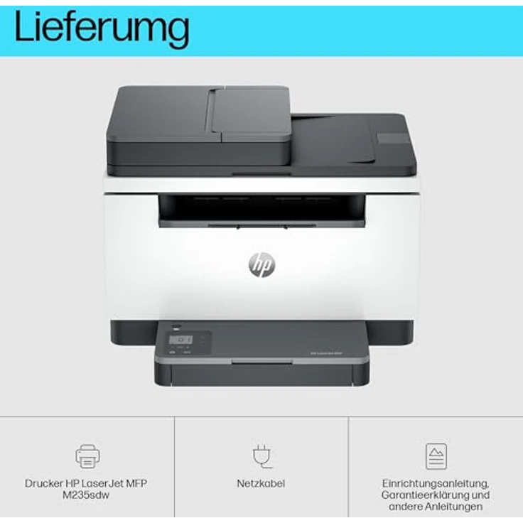 HP LaserJet MFP M235sdw, Multifunktions-Laserdrucker in Schwarzweiß, beidseitiger Druck, Kopieren, Scannen, Wi-Fi, 40-Blatt Dokumentenzuführung – Bild 4