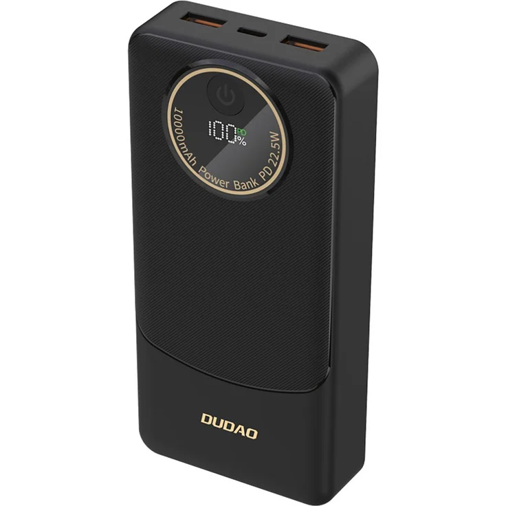 Dudao K12Pro Powerbank 20.000 mAh, 22,5 W PD, USB-A und USB-C, schwarz