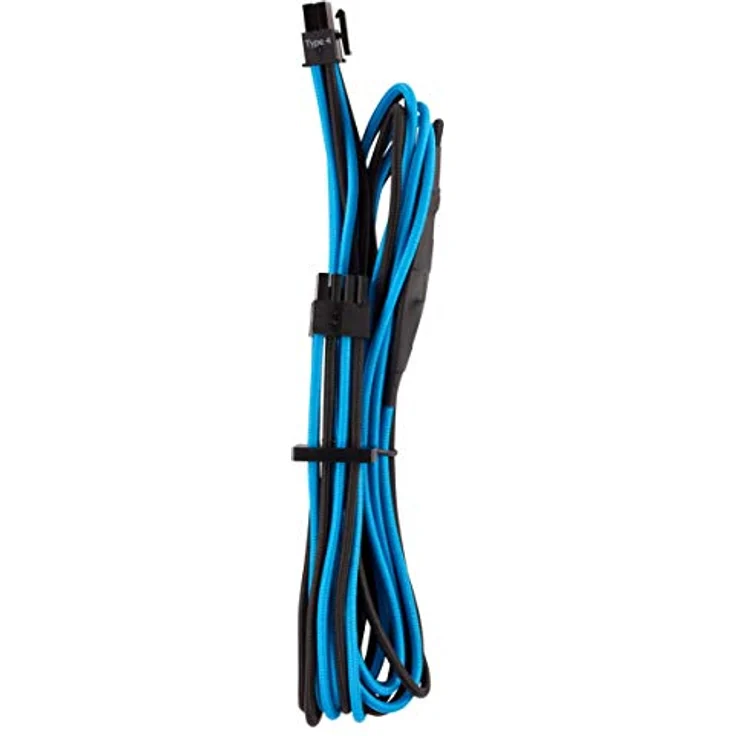 Corsair Premium individually sleeved starter kit (Type 4, Generation 4) - Stromkabelkit - Schwarz, Blau (CP-8920221) – Bild 4