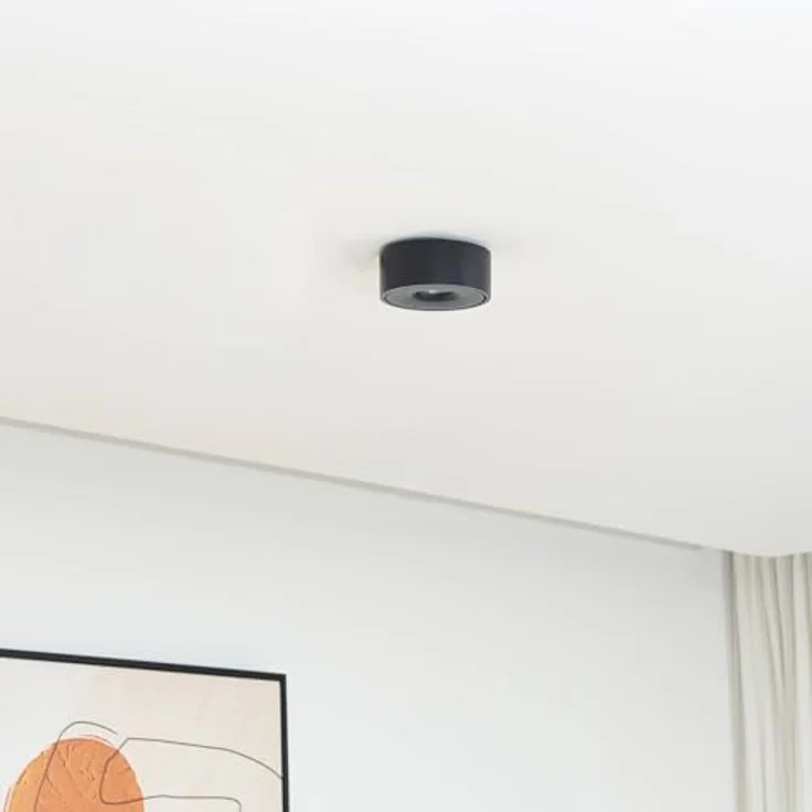Arcchio LED Deckenleuchte 'Rotari' in Schwarz aus Aluminium (1 flammig) - LED-Deckenlampe für ein gemütliches Zuhause – Bild 4