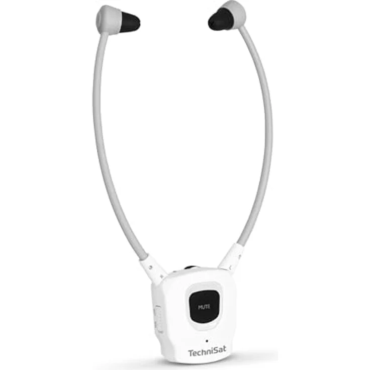 TechniSat STEREOMAN ISI 3 - Kopfhörer (Zweithörer, kabelloser Stereo-Funkkopfhörer inkl. Akku, 2.4 GHz Funktechnologie, weiß) – Bild 1