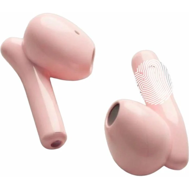 Techmade AI Kabellose Ohrhörer, Bluetooth 5.3, Noise-Cancelling, rosa