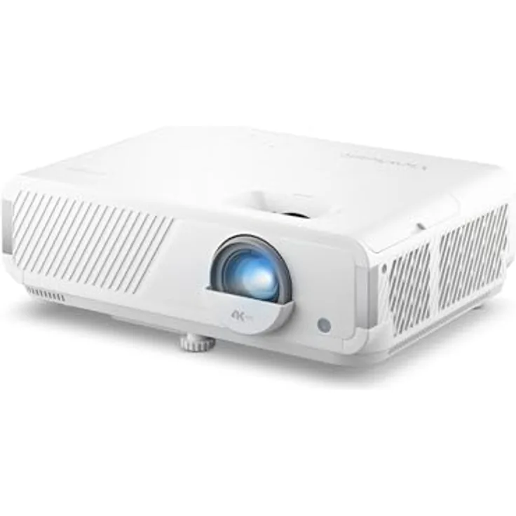 ViewSonic LX750-4K, 4K UHD Laser Beamer mit Google TV, 4000 ANSI Lumen, 1 ms Gaming Mode, HDR/HLG, 1,3x optischer Zoom, Auto H/V Keystone