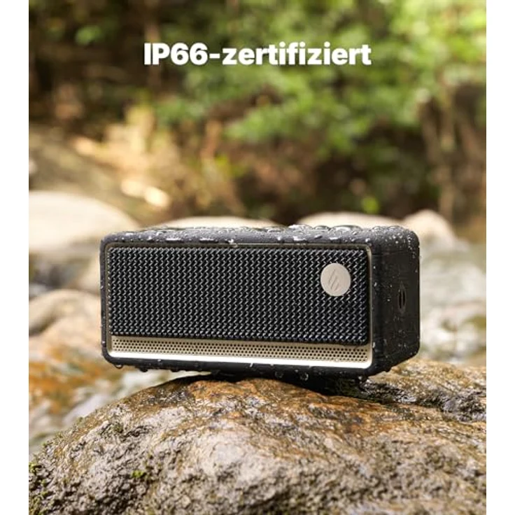 Edifier ES60, Premium Bluetooth Lautsprecher mit 34W, Bluetooth 5.4, IP66 wasserfest, bis zu 9h Akku, USB-C, Stereo Pairing, Ambientebeleuchtung, ConneX App – Bild 3