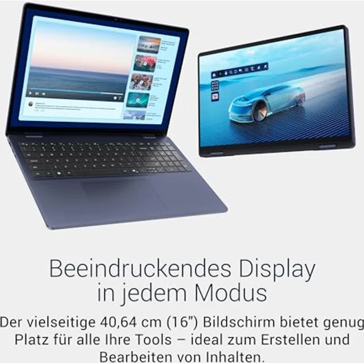 Dell 16 Plus 2-in-1 Laptop - Intel Core Ultra 7 256V, 16GB RAM, 1TB SSD, 16" Mini-LED Touch Display in Midnight Blue – Bild 3