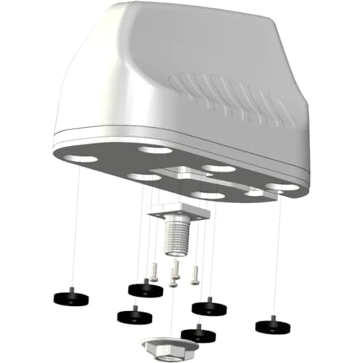 Poynting A-MIMO-0003-V2-17, 5G/LTE MIMO Antenne für KFZ/Marine, 21 dBi Gain, omnidirektional, weiß, SMA M & RPSMA – Bild 7