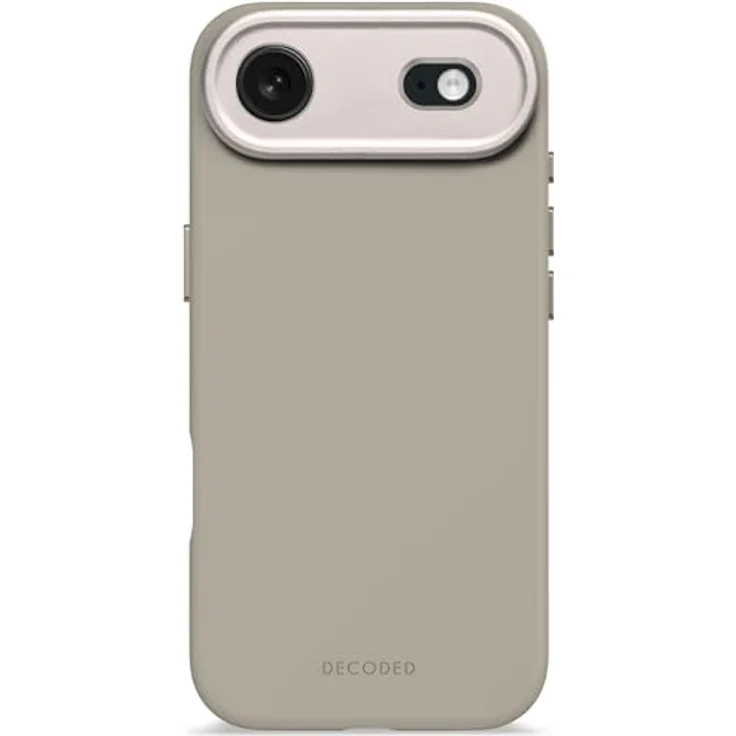 Decoded Silikonhülle für iPhone 17 Air, Antibakterielle Soft-Touch Hülle, MagSafe Kompatibel, Kratzfest, Fallschutz, Hell Braun – Bild 1