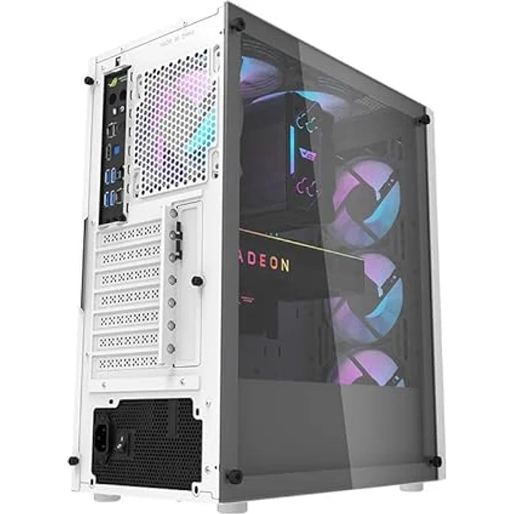 darkFlash DK351 Computergehäuse + 4 Lüfter (weiß) – Bild 3