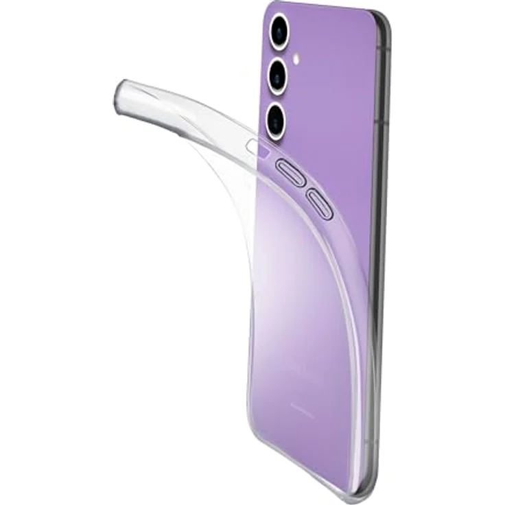 CELLULAR LINE Fine Backcover für Samsung Galaxy S24 FE, transparent, ultraschlankes Gummicase mit Kratz- und Stoßschutz – Bild 1