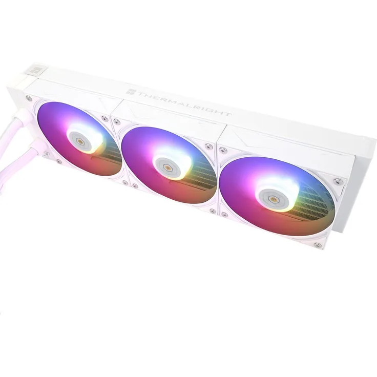 Thermalright Grand Vision 360 ARGB, All-in-One Wasserkühler mit RGB-Beleuchtung, 3x 120 mm Lüftern, weiss