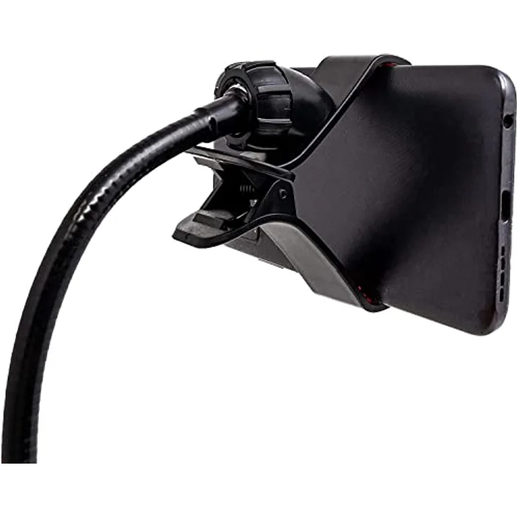 SYSTEM-S Universal Halter Flexibler Tisch & Bett Schwanenhals Haltearm Halterung für Smartphone Handy – Bild 6