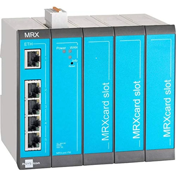 Insys MRX-5 LAN Modularer LAN-Router Ethernet, RS 232, RS 485 12 V/DC, 24 V/DC – Bild 1