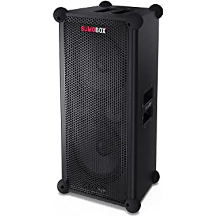 SHARP CP-LS100 SumoBox, Leistungsstarkes 2.0-Kanal-Lautsprechersystem mit 120 W RMS / 105 dB über 2 x 8 Tieftöner + 2 x 2 Hochtöner