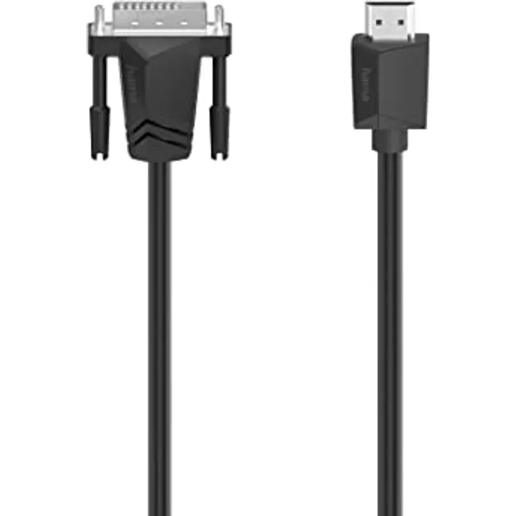 Hama - 200715 Video-Kabel, DVI-Stecker auf HDMI-Stecker, Ultra-HD 4K, 1,50 m