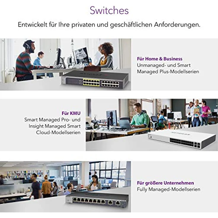 Netgear GS110TP 10-Port Gigabit Ethernet LAN PoE Switch Smart Managed Pro (8x PoE+ 55W, 2x 1G-SFP, flexibles Management lokal oder Remote per Insight Cloud, lüfterlos, mit ProSAFE Lifetime-) – Bild 5