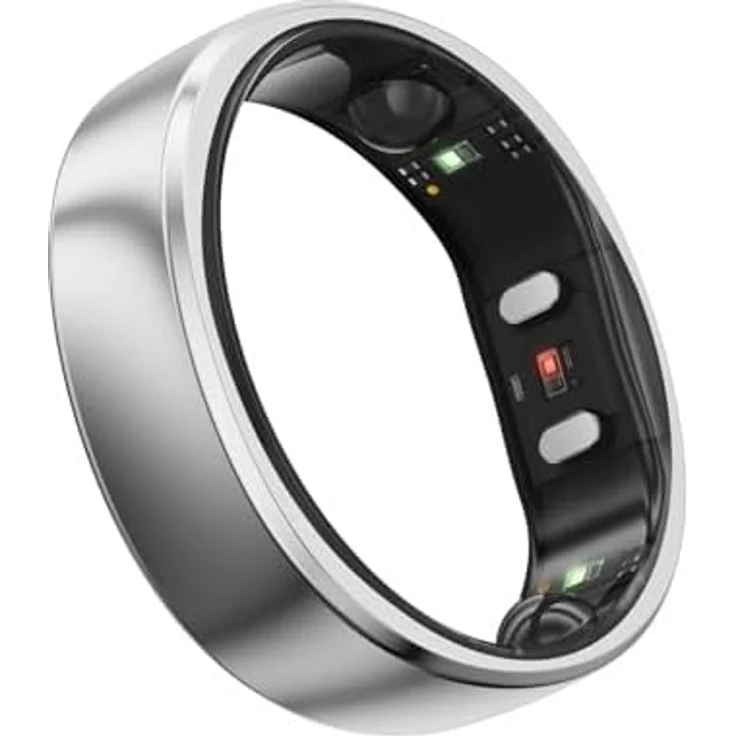 RingConn RingConn Gen 2, Fitness-Tracker mit Schlafüberwachung, Herzfrequenz-Tracking und 10-12 Tagen Akkulaufzeit, silber – Bild 4