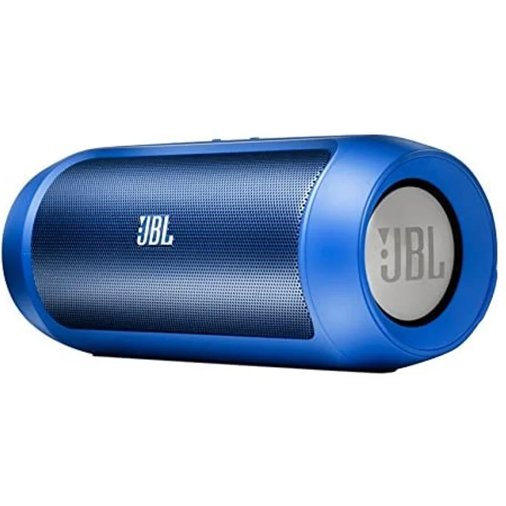 JBL Charge 2 Wireless Bluetooth Stereo-Lautsprecher (Drahtloser, mit Aufladbarer Batterie, Integrierter Freisprecheinrichtung, 3,5 Stereoeingang, Kompatibel mit Apple iOS/Android Geräten) blau – Bild 2