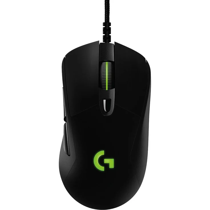 Logitech G403 HERO 16K Gaming-Maus (Lightsync RGB, geringes Gewicht von 87 g + optionales 10-g-Gewicht, geflochtenes Kabel, 16.000 DPI, EU Verpackung (Westeuropa)) – Bild 1