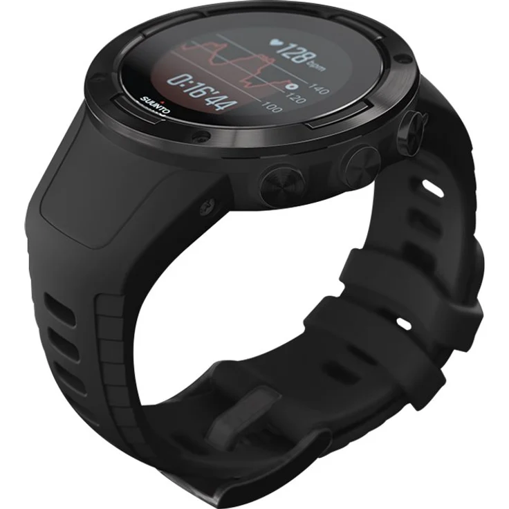 Suunto 5 Smartwatch GPS, Unisex, 46mm, glasfaserverstärktes Polycarbonatgehäuse, All Black – Bild 3