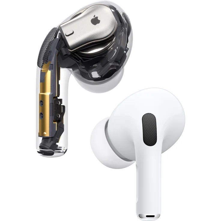 Apple AirPods Pro 1. Generation (2021) mit MagSafe Ladecase, True Wireless In-Ear-Kopfhörer, Noise Cancelling, Weiß (MLWK3ZM/A) – Bild 5