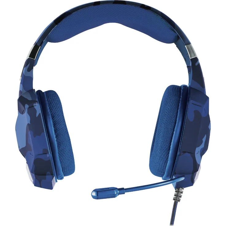 Trust Gaming GXT 322B Carus Gaming Headset Kopfhörer (mit flexiblem Mikrofon für PS4, Xbox One und PC) blau camouflage – Bild 3