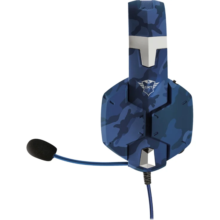 Trust Gaming GXT 322B Carus Gaming Headset Kopfhörer (mit flexiblem Mikrofon für PS4, Xbox One und PC) blau camouflage – Bild 4