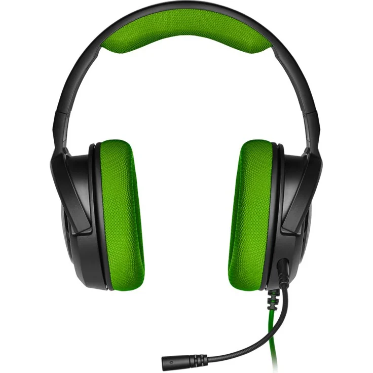 Corsair HS35 Stereo Gaming Headset (50mm Neodym Lautsprecher, Abnehmbares Unidirektionales Mikrofon, Federleichtes Design, für Xbox One, PS4, Nintendo Switch und Mobilgeräte) grün – Bild 6
