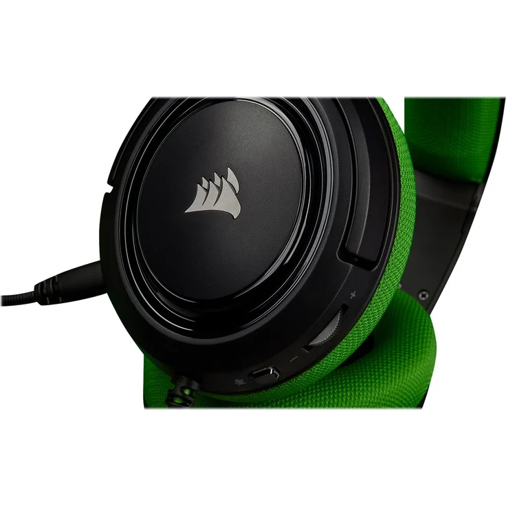Corsair HS35 Stereo Gaming Headset (50mm Neodym Lautsprecher, Abnehmbares Unidirektionales Mikrofon, Federleichtes Design, für Xbox One, PS4, Nintendo Switch und Mobilgeräte) grün – Bild 4