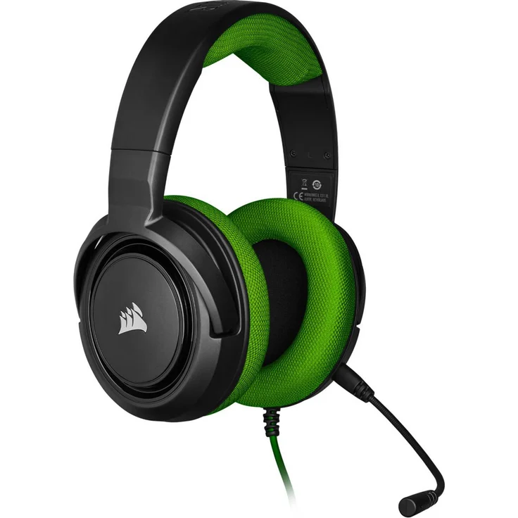 Corsair HS35 Stereo Gaming Headset (50mm Neodym Lautsprecher, Abnehmbares Unidirektionales Mikrofon, Federleichtes Design, für Xbox One, PS4, Nintendo Switch und Mobilgeräte) grün – Bild 2