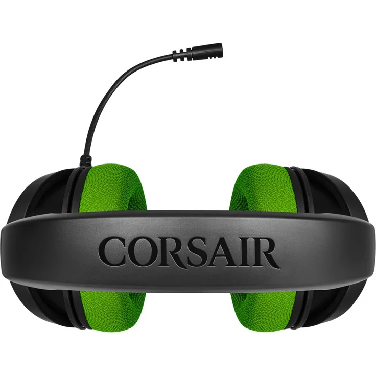 Corsair HS35 Stereo Gaming Headset (50mm Neodym Lautsprecher, Abnehmbares Unidirektionales Mikrofon, Federleichtes Design, für Xbox One, PS4, Nintendo Switch und Mobilgeräte) grün – Bild 5