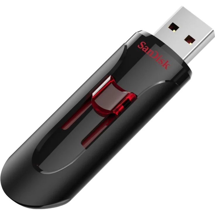 Sandisk UFM 128GB USB Cruzer Glide 3.0 128GB USB 3.0 (3.1 Gen 1) Typ A Schwarz, Rot USB-Flash-Laufwerke (128 GB, USB 3.0 (3.1 Gen 1), Typ A, Slide, Schwarz, Rot) – Bild 3