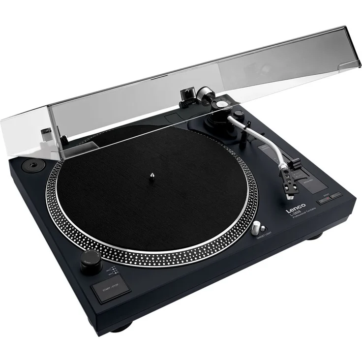 Lenco L-3808 - DJ Plattenspieler mit Direktantrieb - Schwarz – Bild 4
