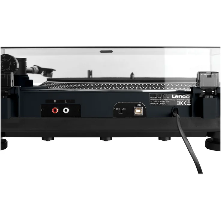 Lenco L-3808 - DJ Plattenspieler mit Direktantrieb - Schwarz – Bild 3