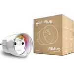 FIBARO Wall Plug - Z-Wave Plus Smart Steckdose Plug mit Leistungsmessung, Typ E (FGWPE-102 ZW5 EU)