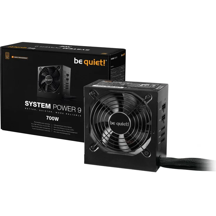 be quiet! SYSTEM POWER 9 CM 700W Semi-modular ATX Bronze (230V EU internal) (BN303) – Bild 3