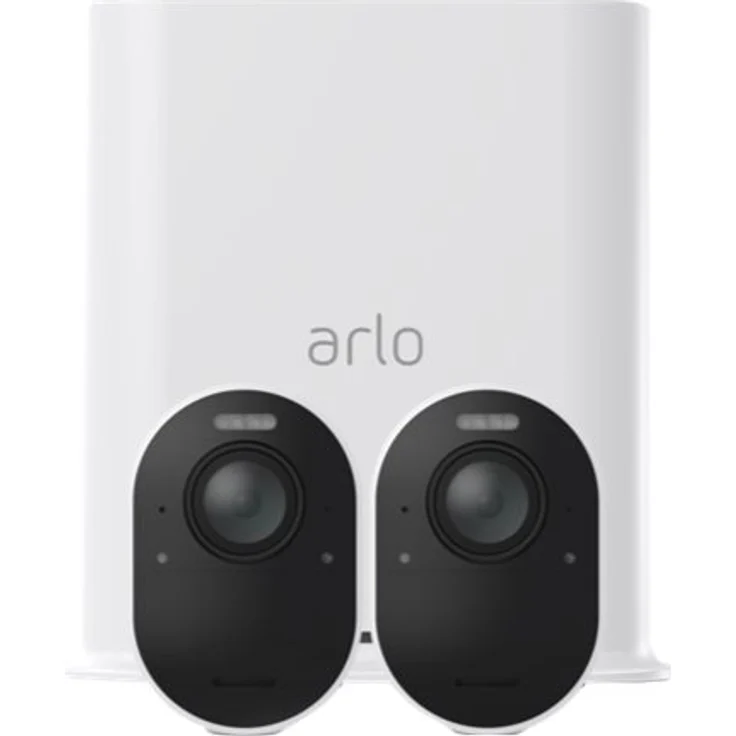 Arlo Ultra Überwachungskamera & Alarmanlage, 4K UHD, 2er Set, Smart Home, kabellos, Innen-Außen, Farbnachtsicht, 180 Grad Blickwinkel, WLAN, 2-Wege Audio, Spotlight, Bewegungsmelder, (VMS5240) - Weiß – Bild 2