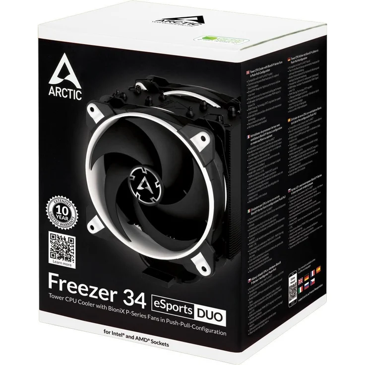ARCTIC Freezer 34 eSports DUO - Prozessorkühler - (für: LGA1156, LGA1155, LGA1150, LGA2011-3, LGA1151, AM4, LGA2066) - Aluminium - 120 mm - weiß (ACFRE00061A) - Preisvergleich – Bild 9