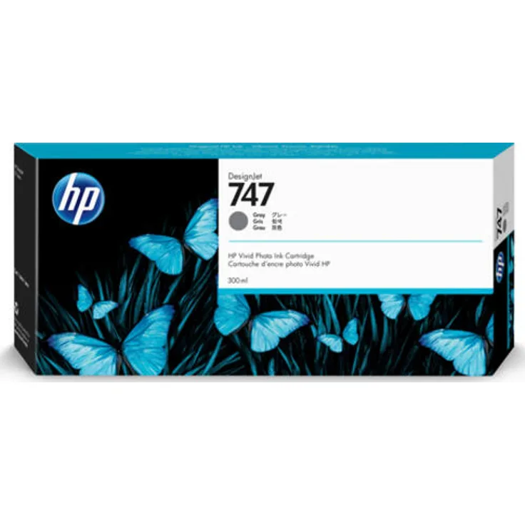 Hewlett Packard P2V86A passend für DNJ Z9+ Tinte grau HP747 300ml