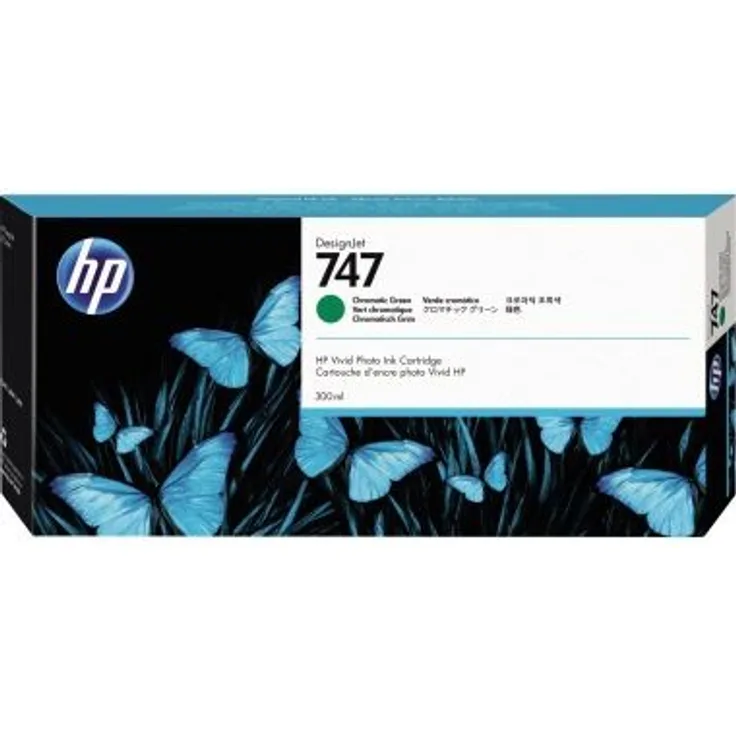 Hewlett Packard P2V84A passend für DNJ Z9+ Tinte chrom grün HP747 300ml